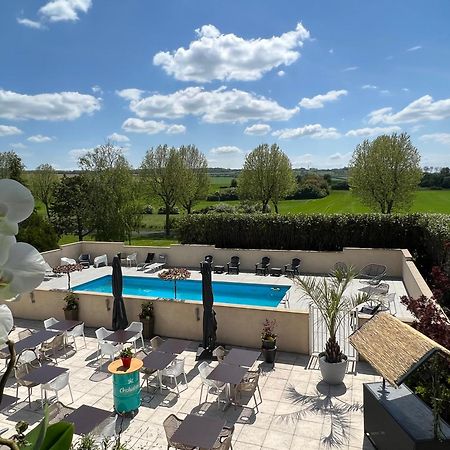 Les Orchidees , Hotel & Restaurant Verdun-sur-Meuse Bagian luar foto