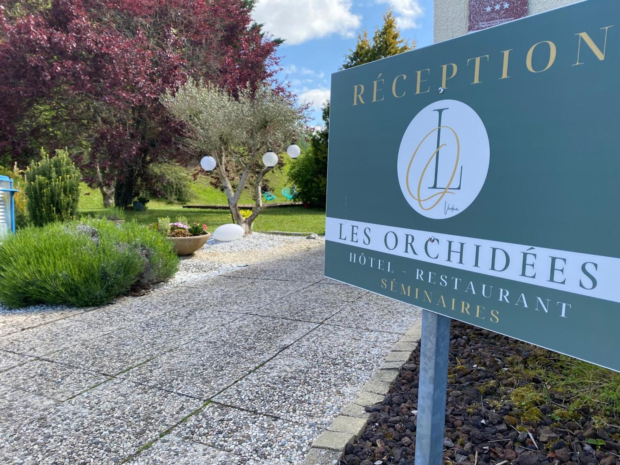 Les Orchidees , Hotel & Restaurant Verdun-sur-Meuse Bagian luar foto